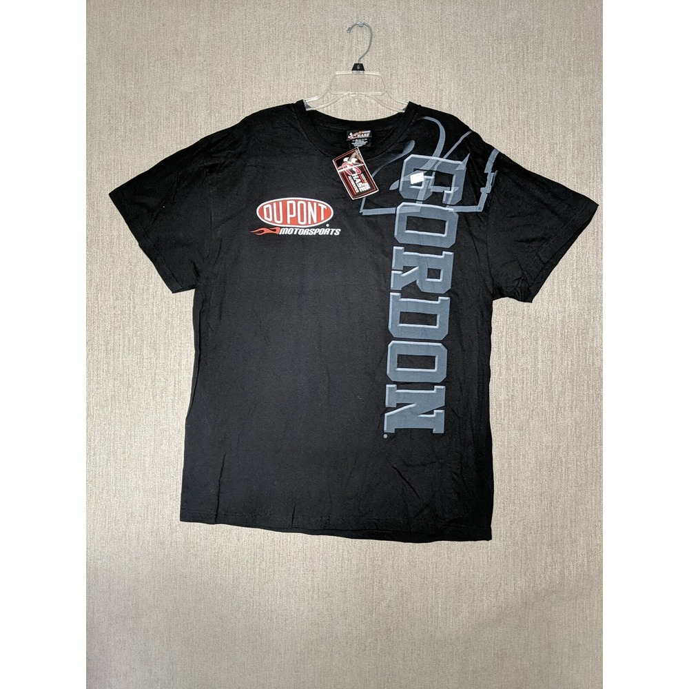 Chase‎ Authentics Nascar Men's T Shirt Black 2XL Cotton Jeff Gordon #24 Du Pont